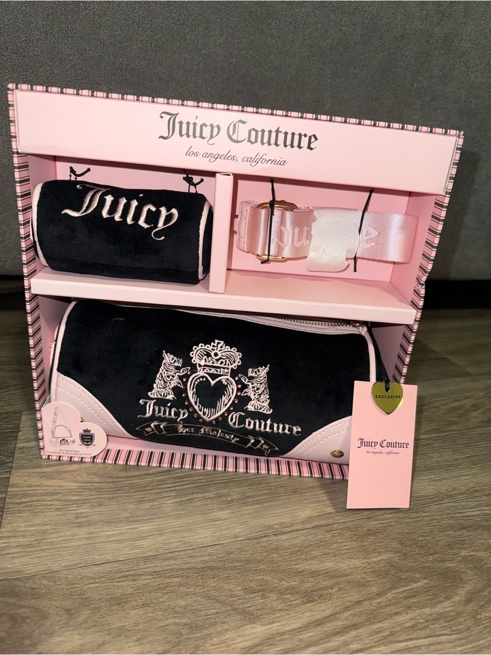 Juicy Couture 3Pc Barrel Bag NWT